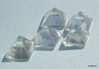 AAA++ set of 5 Clear Crystal Quartz Pyramid for Healing, Feng Shui 