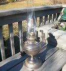 1880s ANTIQUE RAYO BRADLEY HUBBARD NICKEL PLATED LAMP