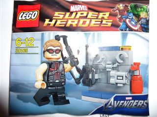 Lego Hawkeye Minfigure   Marvel Super Heroes   Avengers   30165