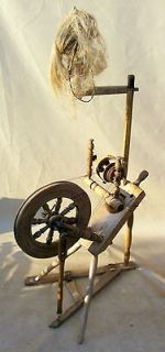 antique lithuanian spinning wheel from lithuania  