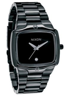 NEW NIXON THE PLAYER ALL BLACK WATCH in BOX A140 001 REAL DIAMOND