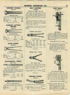 1941 champion post drills farriers tools heller ad time left
