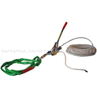 Rope Puller Kit,Great For Tree Work,3/4 Ton,6 Sling w 1/2 x 120 