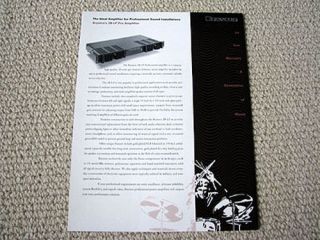 bryston 2b lp pro power amplifier brochure catalogue from canada