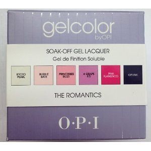 opi gelcolor soak off gel lacquers kit the romantics time