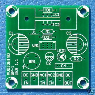 voltage regulator pcb for lm317 or 78xx series ic from