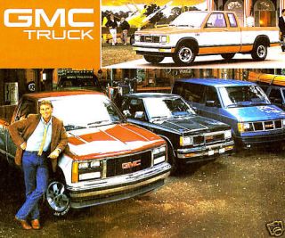 1988 GMC TRUCK BROCHURE  SIERRA & S15 PICKUP JIMMY S​UBURBAN SAFARI 