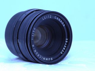 Leica 50mm f/2.0 Summicron R 3 Cam Lens #2942633 Superb Optics