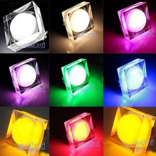 Colors 3W Acrylic square LED Ceiling Down Light Fixure Lamp Bulb