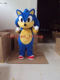 Professional New Sonic Hedgehog Mascot Costume Fancy Dress Adult Size 