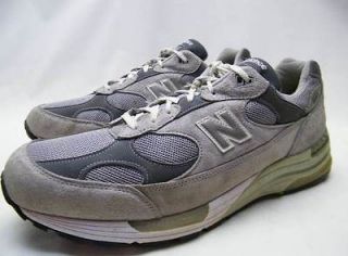 MENS NEW BALANCE 992 GREY GRAY LEATHER RUNNING SHOES SZ 15D 15 D MADE 