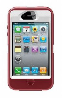   listed Red and White OtterBox Defender Series Case for iPhone 4 4S