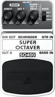 Behringer Super Octaver SO400 Octave Guitar Effect Pedal