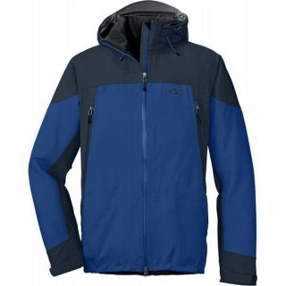 outdoor research motto ski jacket true blue eclipse sz m