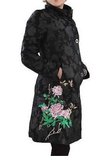 2012 New Desigual women black jacket coat size 46/2XL /UK18