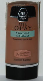OIL of OLAY SHINE CONTROL ANTI LUISANCE FOUNDATION #92 Dark Honey 35ml 
