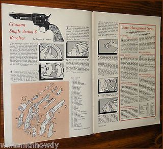 1962 CROSMAN Single Action 6 REVOLVER Parts List~Assembly Article 