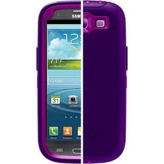 New Otterbox Samsung Galaxy S3 III Defender Boom Purple Cover Case