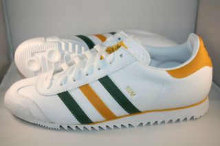 Adidas Originals Rom US 8.5 UK 8 White/Yellow/G​reen Samba Suede 
