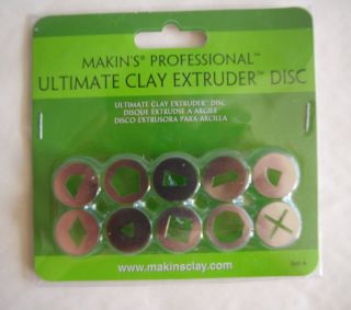 Makins Professional Ultimate Clay Extruder Disc 10 pc Select Set