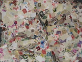 Used off Paper 25,000++ US Stamps From a huge collection 5 POUND box 