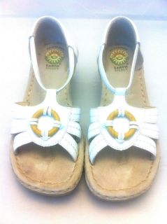 Earth Spirit Gelron 2000 Liberty White Leather Uppers Size 7.5 Womens 