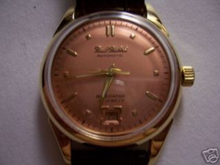 paul buhre 18k gold vintage automatic 25 jewels watch returns