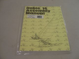 hobie cat 16 assembly manual 1980 new in plastic time