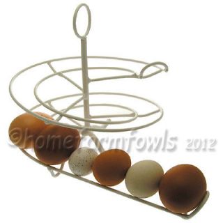 NEW HANDMADE PURE WHITE EGG SKELTER, EXCLUSIVE TO HOME FARM, POULTRY 