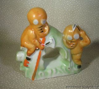 Occupied Japan Aquarium Ornament Undersea Divers Working Rare Spacemen 