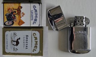 lot of 3 vintage camel lighters early 1990 s for