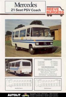 1980 mercedes benz reeve burgess l508d 21 bus brochure time