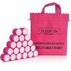 NEW   20 VELCRO MEGA BOUNCE SLEEP IN ROLLERS 55mm + PINK BAG