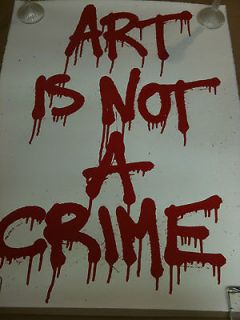 mbw mr brainwash art is not a crime print very