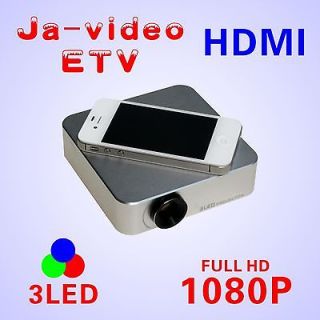   3LED Projector 1080p HDMI Mini projector Portable,built​ in Speakers