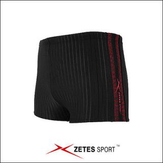 Zetes NWT Man Swimsuit New Swimwear Men Short pants Black / MSW 3708BK 