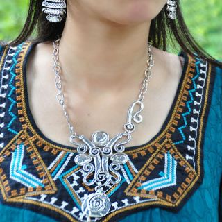 hmong designed thai jewelry butterly necklace from china time left