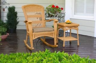 Plantation Amber All Weather Wicker Rocking Chair