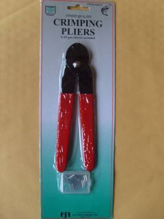 fishing crimping pliers kit with 24 sleeves 
