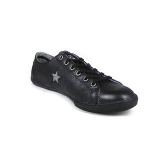   One Star Pro Low Ox Black leather Unisex Plimsolls Lace Up Trainers