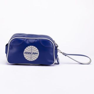 Pan Am Wash Bag Cosmetic Purse Tote Vintage in Pan Am Blue Retro Style