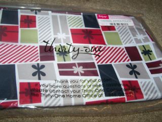   Thirty One 31 thermal zipper pouch gifts for all red green lunch bag