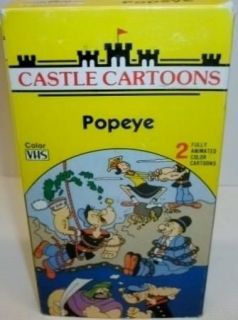 castle cartoons popeye vhs  2 75 or