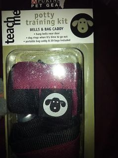 Potty Training Kit by Purina Pet Gear Bells & Bag Caddy New In Box 