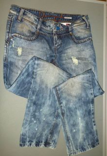 NWT New Desigual Damen Straight Fit Denim Jeans 06P2658 Size M 38 (32 