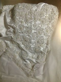 Plus Size Beaded Tulle Wedding Dress Preserved & Cleaned 20 22 2X 3X 