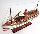 Jim Hawkins WOOD 13 PADDLE WHEEL STEAM BOAT SHIP MODEL