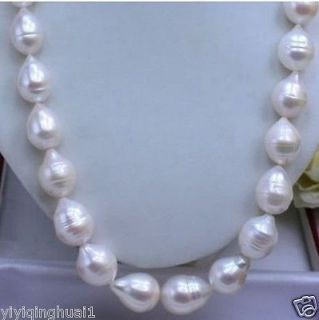 18INCH HUGE 18 20MM REAL SOUTH SEA WHITE PEARL NECKLACE