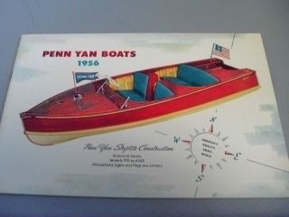 vintage 1956 penn yan boat catalog excellent condition time left