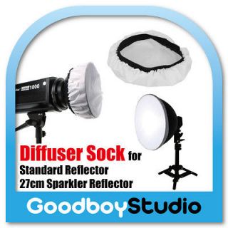 Soft White Diffuser Sock (7 to 11) for Studio Reflector Alienbees 